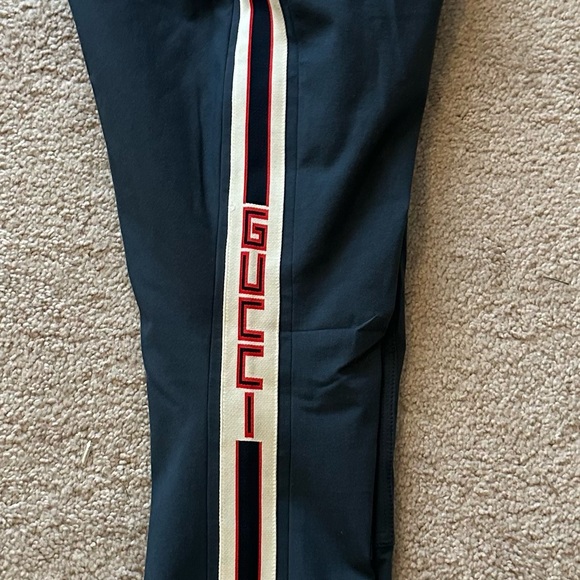 Gucci Other - Gucci Blue and Red Track Pants with Red Stripe